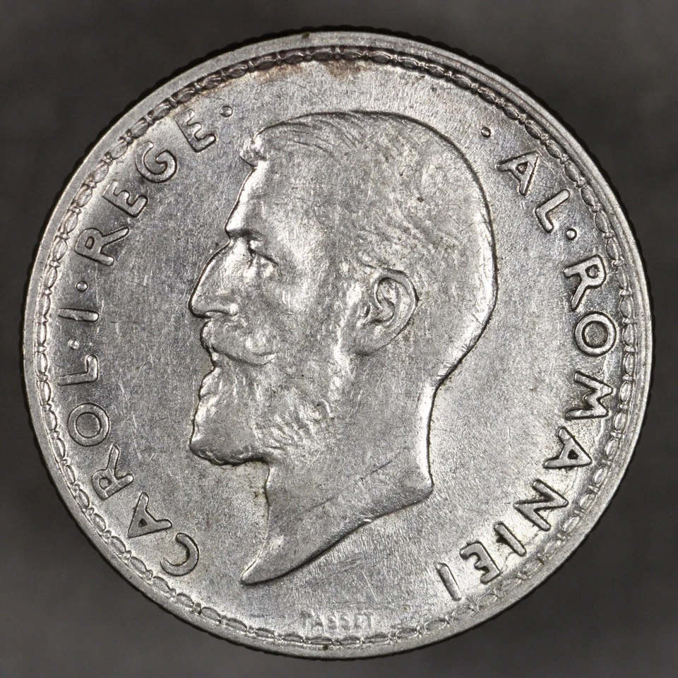 1914 Romania Silver 1 Leu - Image 2 of 2