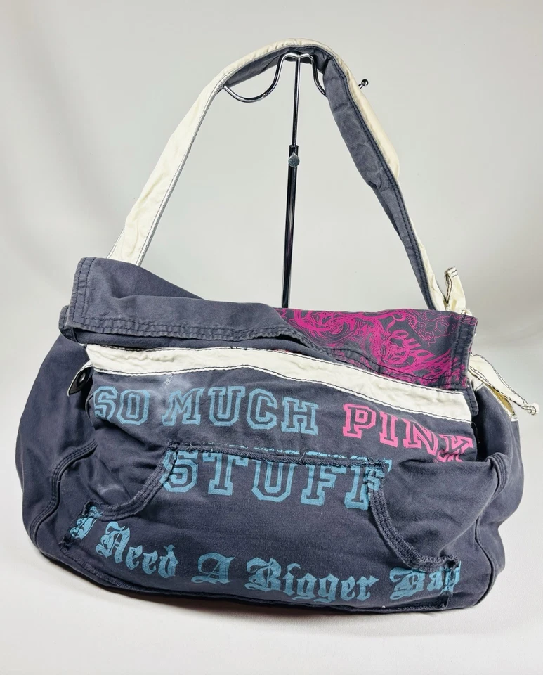 Victoria's Secret ROSA De Colección Bolso de Viaje de Gran Tamaño Bolso Mensajero Raro Foto 2 de 4