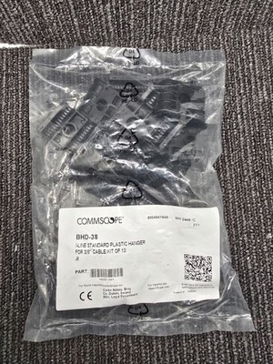 (QTY 10) CommScope BHD-38: I-Line Standard Plastic Hanger For 3/8'' Cable
