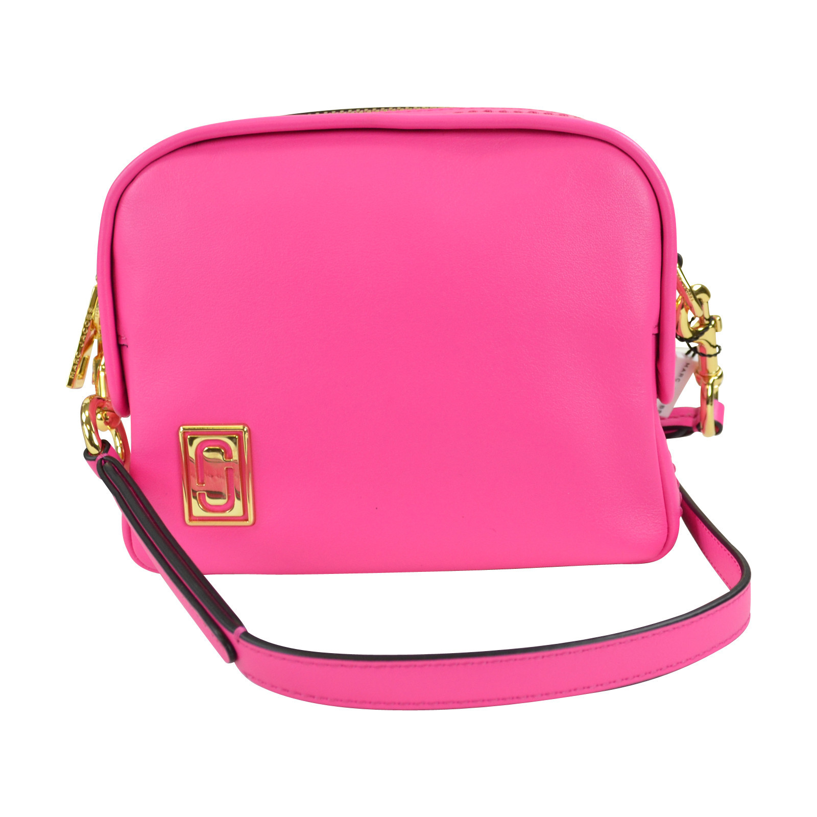 NWT Marc Jacobs The MINI SQUEEZE HalfMoon Crossbody Bag in Vivid Pink