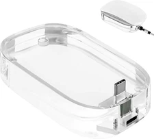 Geekria Mouse Charging Station, Acrylic Mouse Charging Dock, Mouse Stand, Compat