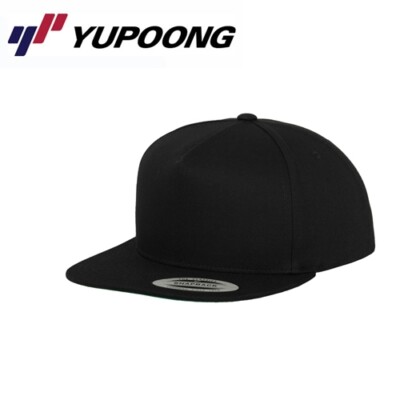 Yupoong Snapback 5 Panel Snapback Cap Uni/One Size Schwarz