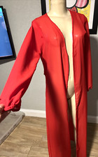 Pretty Little Thing RED Maxi Cover up NWTS NO BELT SZ 2  y4