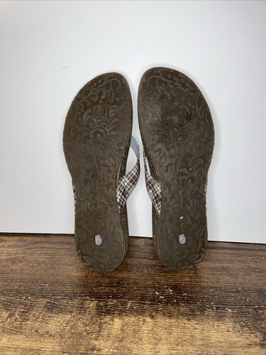 TEVA Ventura Womens Size 10 Leather Cork Flip Flops Sandals Shoes - Picture 5 of 5
