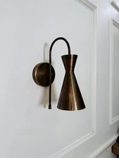 Wall Scone Mid Century Bedroom Brass Wall Scone Modern Bedside Wall Light Fixtur