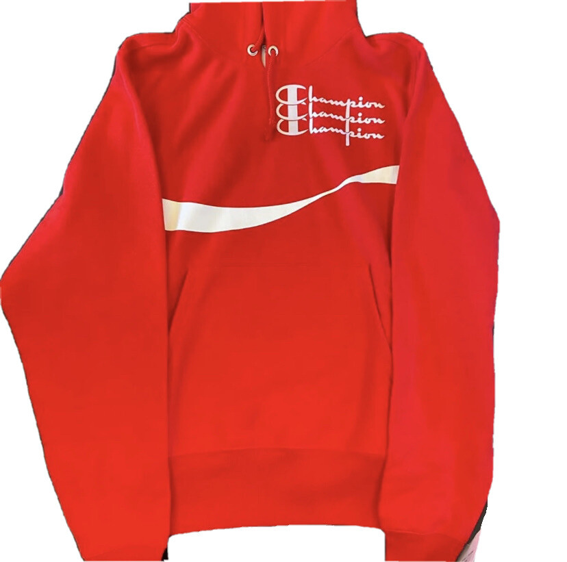 NWT Champion x Coca-Cola Coke Hoodie RED Reverse Weave Mens M