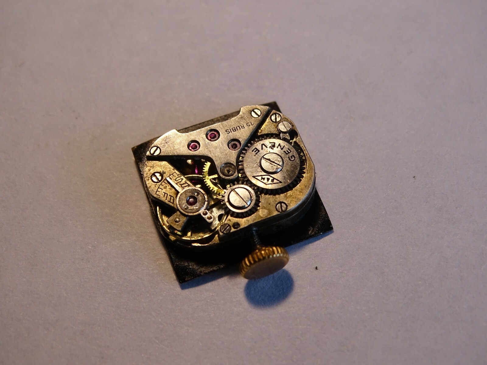 Mouvement De Montre Mécanique Vintage - Diamètre 26.10 Mm, Pour Pièces Détachées Ou Réparation