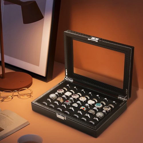 Ring Organizer for Jewelry,Rings Display Case, Small Travel Jewelry Box,49 Slots - Picture 7 of 7