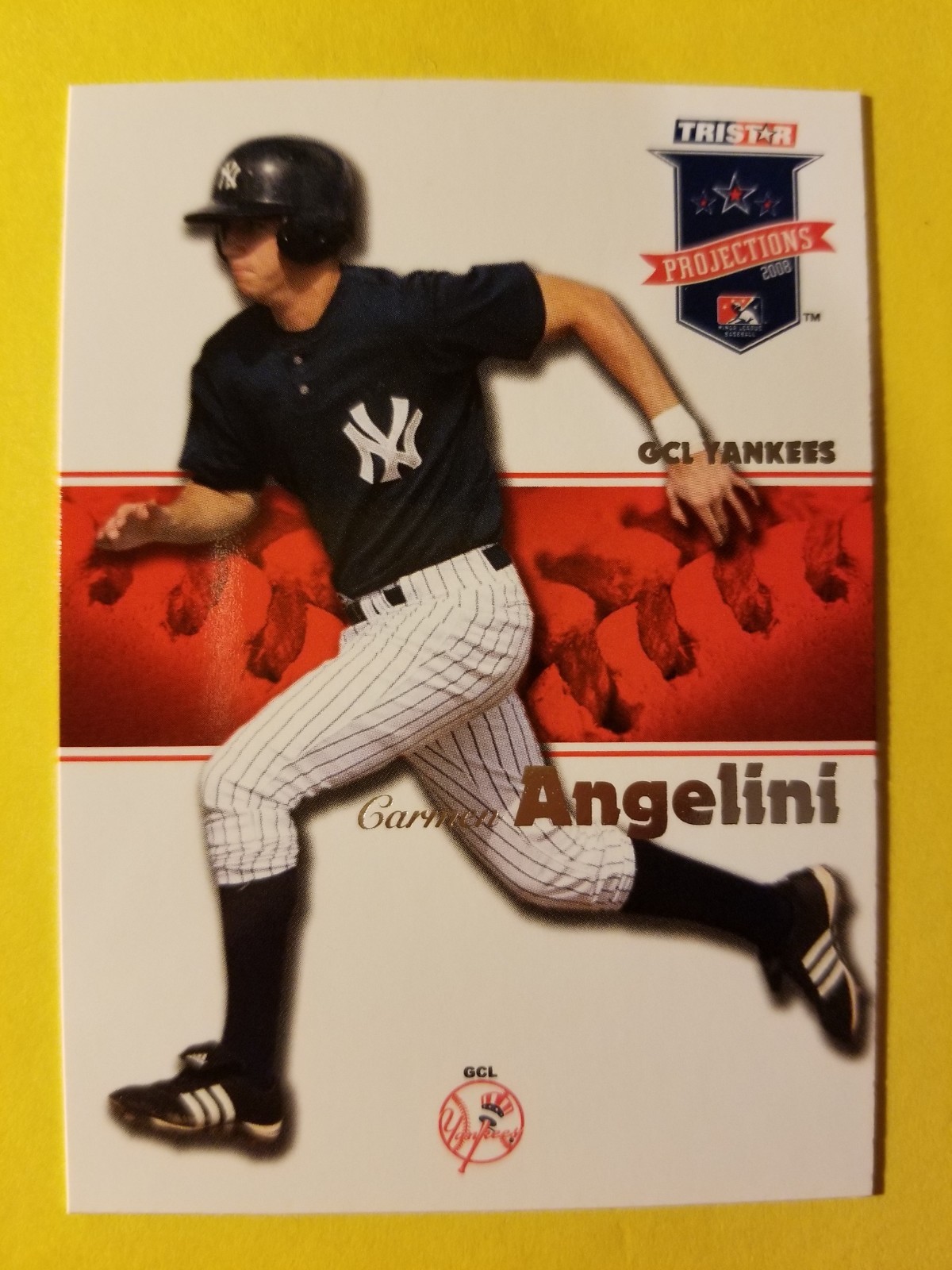 CARMAN ANGELINI RC ROOKIE 2 NEW YORK YANKEES 2008 TRISTAR