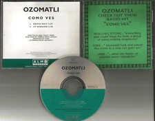 OZOMATLI Como Ves 2TRX RADIO EDIT RARE FRONT COVER Version PROMO DJ CD single 