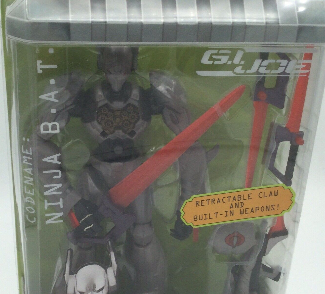 NEW G.I. Joe Sigma 6 Six Action Figure Ninja B.A.T. Hasbro 2005 NICE Free Ship!