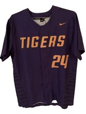 Nike LSU Tigers Digital Vapor Full Snap Baseball Jersey Men's Size LARGE