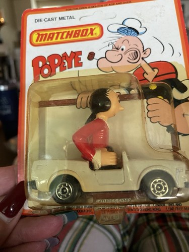 Lesney Matchbox King Features 1980 CS-15 OLIVE OYL'S CONVERTIBLE POPEYE OYL NIP