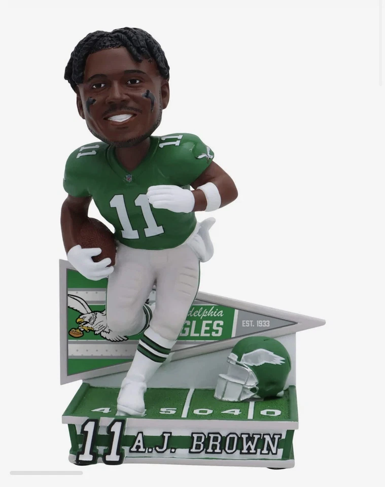 A.J. Bobblehead marrón Kelly verde Philadelphia Eagles edición limitada/144 Foto 2 de 4