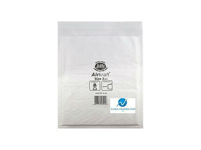 JL2 weiß 235 x 255 mm Luftpolster gepolstert JIFFY AIRKRAFT Posttasche Umschlag