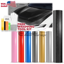 Premium 5d High Gloss Carbon Fiber Vinyl Wrap Sticker Decal Sheet Bubble Free