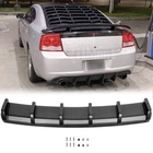 For Dodge Charger RT SRT Carbon Fiber Rear Bumper Diffuser Lip Spoiler Splitter