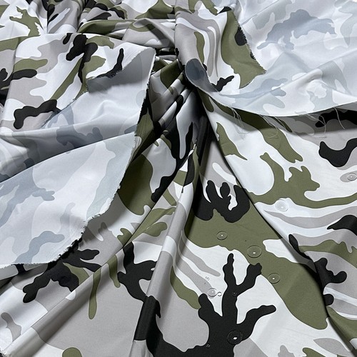 Lightweight 75D Dewspo DWR Woodland Camouflage Fabric Outdoor Jacket Jumper 58"W - Picture 48 of 58