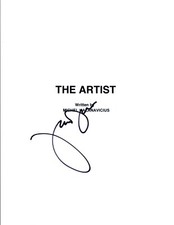 Jean Dujardin Signed Autographed THE ARTIST Full Movie Script COA VD