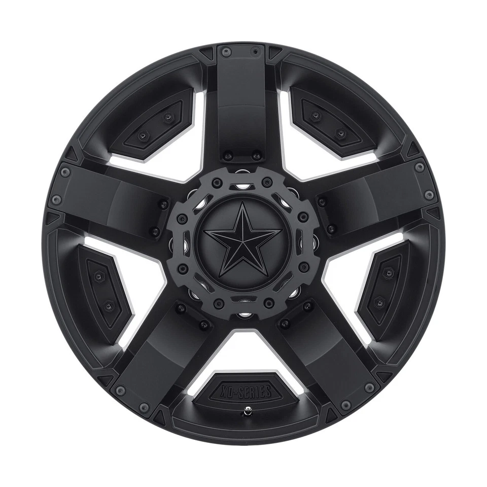 20 XD811 ROCKSTAR II 2 WHEELS RIMS SATIN BLACK 5 FIVE (5) XD81129035712N NEW Foto 4 de 4