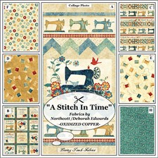 NORTHCOTT, STONEHENGE, "A STITCH IN TIME", OXIDIZED COPPER, SEWING NOTION FABRIC
