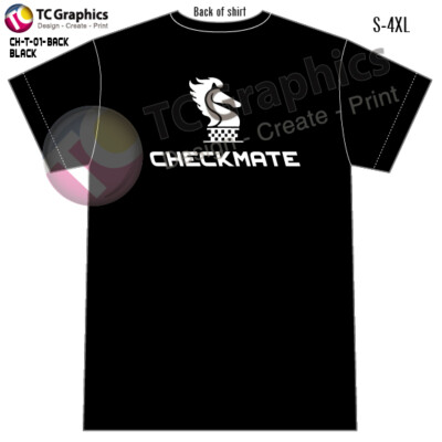 Checkmate Boats T-shirt BACK imprint 