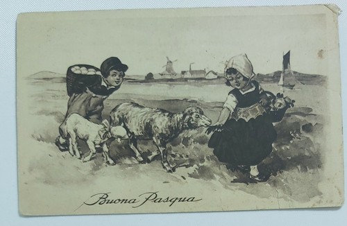 00086 53 Cartolina illustrata - Buona Pasqua - VG ??