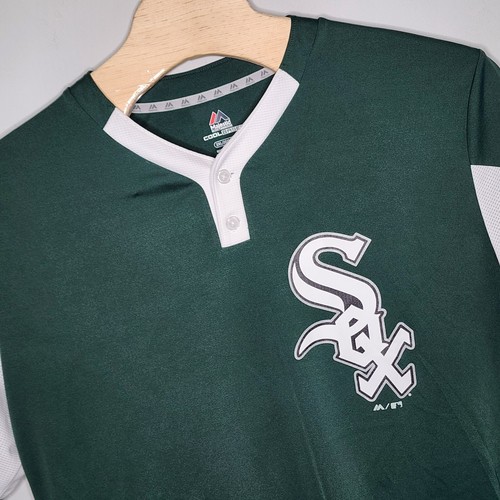 Majestic grün weiß Chicago White Sox Baseball Trikot Größe 2XL Herren