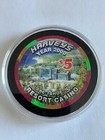 Harverys Lake Tahoe NV $5  LImited Edition Y2K 2000 Obsolete Casino Chip. — photo 4