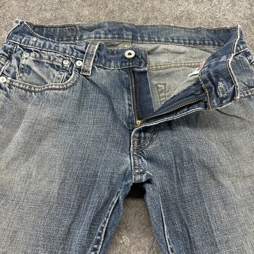 Levis 511 Jeans Herren 30x32 Blau Skinny Leg Slim Fit Dark Wash Stretch Distressed