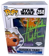 ASHLEY ECKSTEIN Signed Diamond AHSOKA FUNKO POP Star Wars Autograph JSA COA Cert