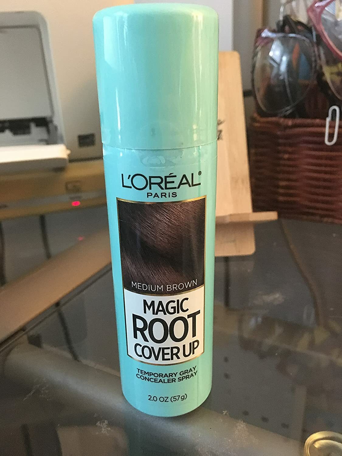 L'Oreal Paris Hair Color Root Cover Up Spray, Light to  Medium Brown, 2 Ounce