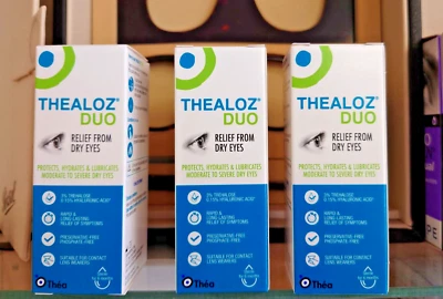 THEA THEALOZ DUO 3 x THEALOZ DUO protects, hydrates and lubricates the eyes 10ml