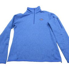 Patagonia Better Sweater Jacket Womens Small Blue 1/4 Zip Pullover RARE Colorway