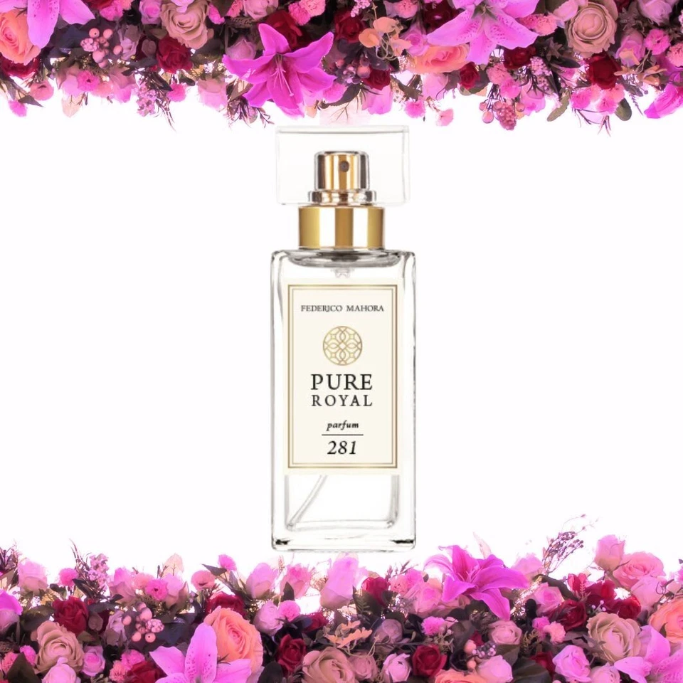 FM 281 Pure Royal Parfum For HER 50ml by Federico Mahora, New, READY TO POST
