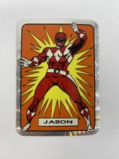 Vintage Mighty Morphin Power Rangers Jason Red Ranger Prism Vending Sticker 1993