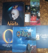 4 Cirque du Soleil Souvenir Programs & 2 Nouba tickets + advert Corteo Quidam O