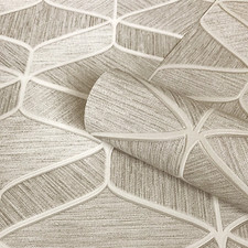 Image of Belgravia Decor Luciano Geo Natural Beige Cream Textured Wallpaper 3853