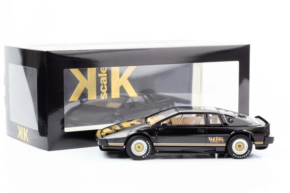 1:18 Lotus Esprit Turbo 1981 Noir Avec Or Décor / KK-Scale Diecast - Photo 3/3