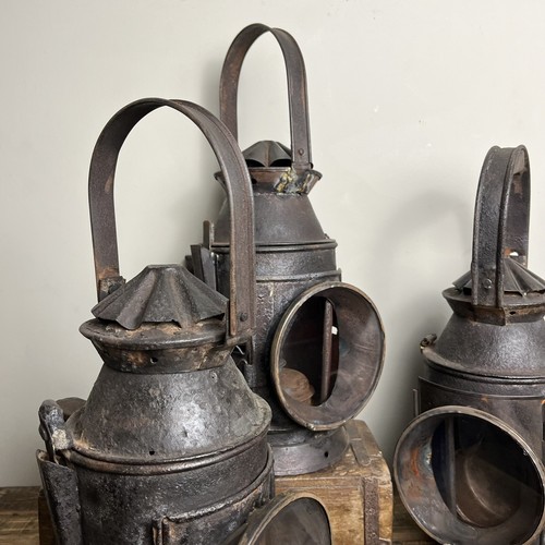 Original Railway Lantern - Vintage Railwayana - Rustic Metal Lantern - £55 each - Picture 2 of 15