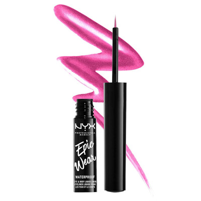 Epic Wear Metallic Liquid Liner, Long-Lasting Waterproof Eyeliner - Fuschia Meta