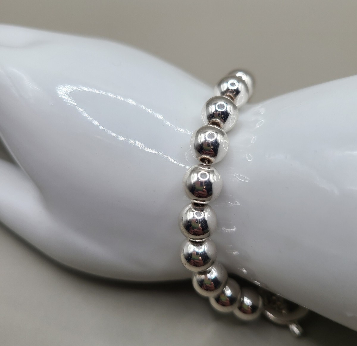 LAUREN RALPH LAUREN☆Silver-Tone Bead ブレスレット Lauren Ralph Lauren Silver-Tone Bead (8 mm) Bracelet - Macy's