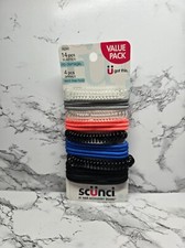 Scunci No Damage/Spiral Dent Free Ponytail Hair Ties Multicolor 18 Pieces New