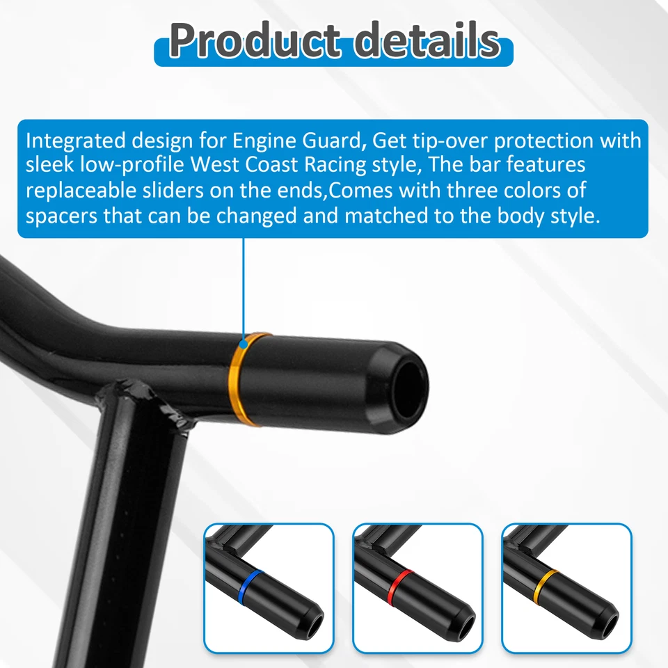 1.25" Rear Saddlebag Guard Crash Bar For Harley Road King Street Glide 2009-2025 - Image 3 of 4