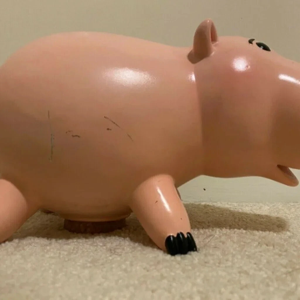 RARE CERAMIC HAMM - Toy Story Character - ONLY MOVIE ACCURATE SIZE AND LOOK  | eBay