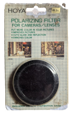 Hoya 49mm PL Filter Polarizer Japan Old Stock #002411 New Sealed Ships Fast