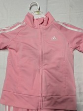 Kids Adidas Classic Track Set full zip Pink Size 4T New with Tags