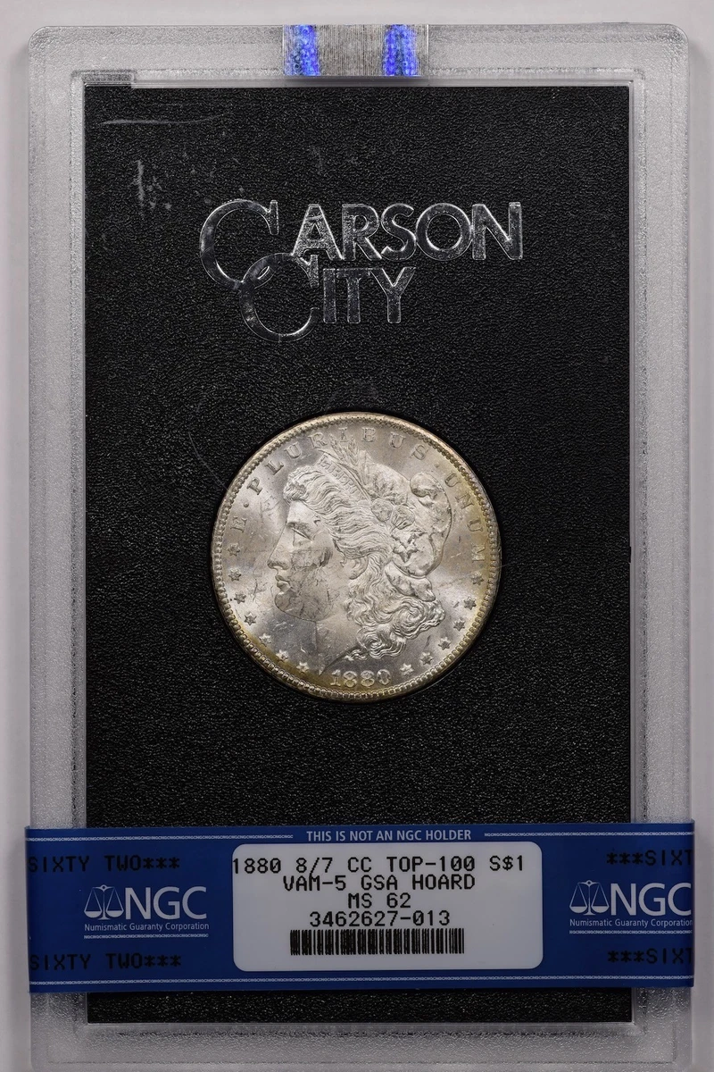 Carson City Grade MS 62 1880 Year Morgan US Dollars (1878-1921