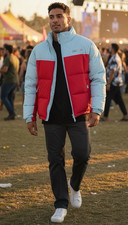GOLF Colorblock Puffer Jacket Full Zip Stand-...