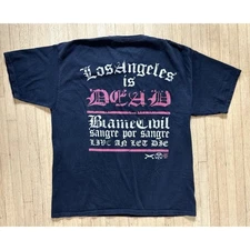  LA Streetwear T Shirt Los Angeles is Dead by Cilvil Clothing XL Black 